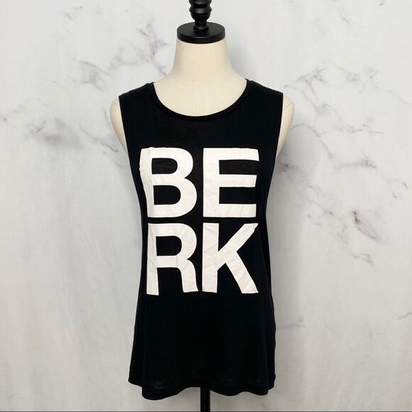 Soulcycle BERK Berkley Muscle Tank Top Black Athleisure Gym Spin Class Size M - Picture 9 of 9